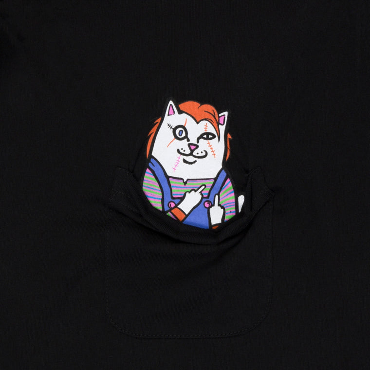 RIPNDIP CHILDS PLAY NERM POCKET TEE-BLACK