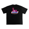 2ND CLOSET "CHOCO RABBIT" WASHED T-SHIRT-WASHED BLACK