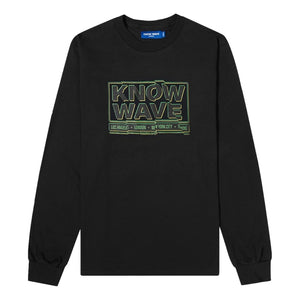 KNOW WAVE CHOP IT UP L/S T-BLACK