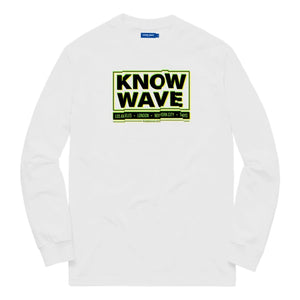 KNOW WAVE CHOP IT UP L/S T-WHITE