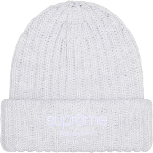 SUPREME CHUNKY RIB CLASSIC LOGO BEANIE-ASH GREY