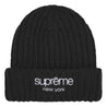 SUPREME CHUNKY RIB CLASSIC LOGO BEANIE-BLACK