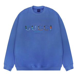 ORI FREDERIQO CLASSIC CREWNECK SWEATSHIRT-BLUE