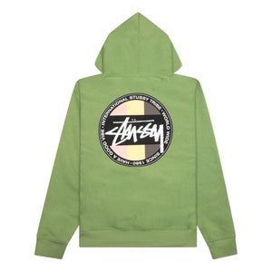 STUSSY CLASSIC DOT HOODIE-MOSS