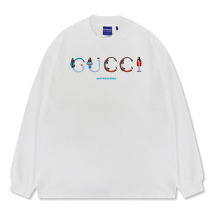 ORI FREDERIQO CLASSIC LS TEE-WHITE