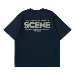SCENE BY ICE FIRE CLASSIC TEE-NAVY/GREY