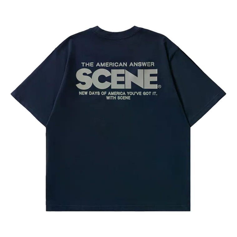SCENE BY ICE FIRE CLASSIC TEE-NAVY/GREY