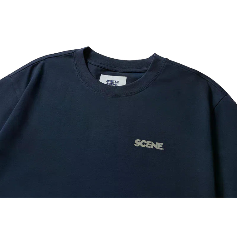 SCENE BY ICE FIRE CLASSIC TEE-NAVY/GREY