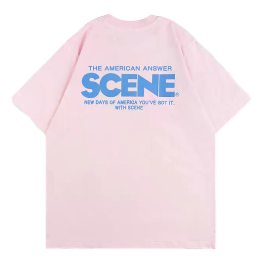 SCENE BY ICE FIRE CLASSIC TEE-PINK/SKY BLUE