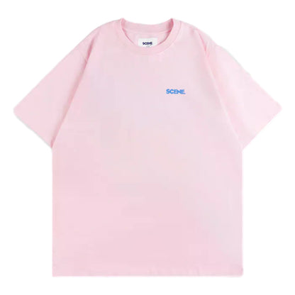 SCENE BY ICE FIRE CLASSIC TEE-PINK/SKY BLUE