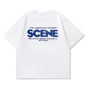 SCENE BY ICE FIRE CLASSIC TEE-WHITE/BLUE