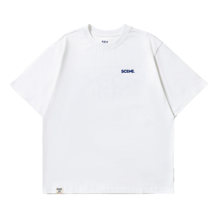 SCENE BY ICE FIRE CLASSIC TEE-WHITE/BLUE