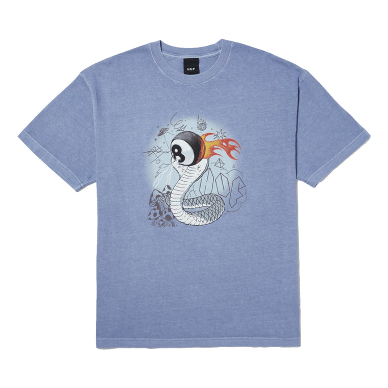 HUF COBRA-BALLER WASHED S/S TEE-VIOLET