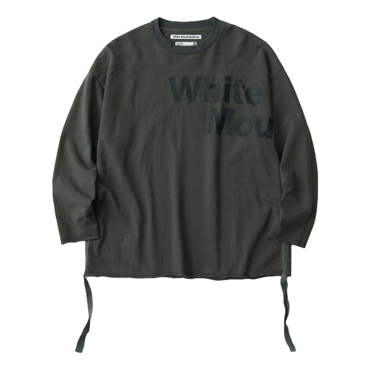 WHITE MOUNTAINEERING COLLEGE LOGO FROCKY PRINT PO-CHARCOAL