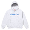 SUPREME COLLEGIATE APPLIQUE ZIP UP HOODED SWEATSHIRT-GREY