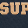 SUPREME COLLEGIATE APPLIQUE ZIP UP HOODED SWEATSHIRT-NAVY