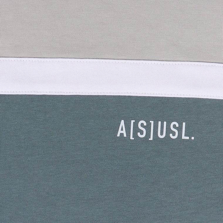 A[S]USL COLOR BLOCKING TEE-GREY