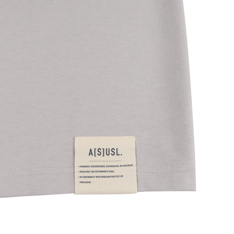 A[S]USL COLOR BLOCKING TEE-GREY