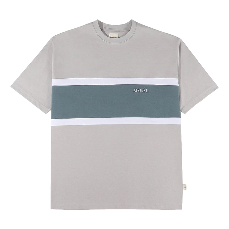 A[S]USL COLOR BLOCKING TEE-GREY