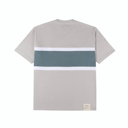 A[S]USL COLOR BLOCKING TEE-GREY