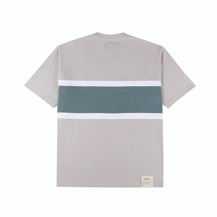 A[S]USL COLOR BLOCKING TEE-GREY