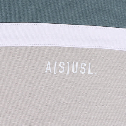 A[S]USL COLOR BLOCKING TEE-SLATE