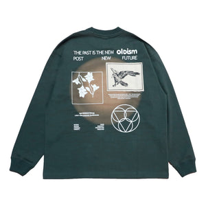 OLDISM COMMON RAVENS L/S TEE-GREEN