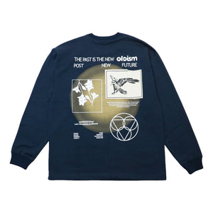 OLDISM COMMON RAVENS L/S TEE-NAVY