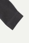 ESPRIT CONTRAST COLLAR PLEATED ZIP-UP JACKET-DARK GREY