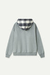ESPRIT CONTRAST HOODIE-HEATHER GREY