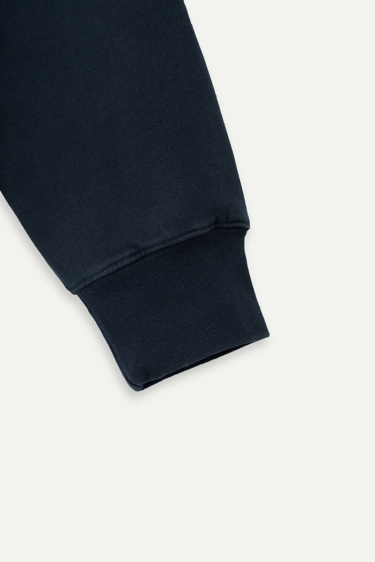 ESPRIT CONTRAST HOODIE-NAVY