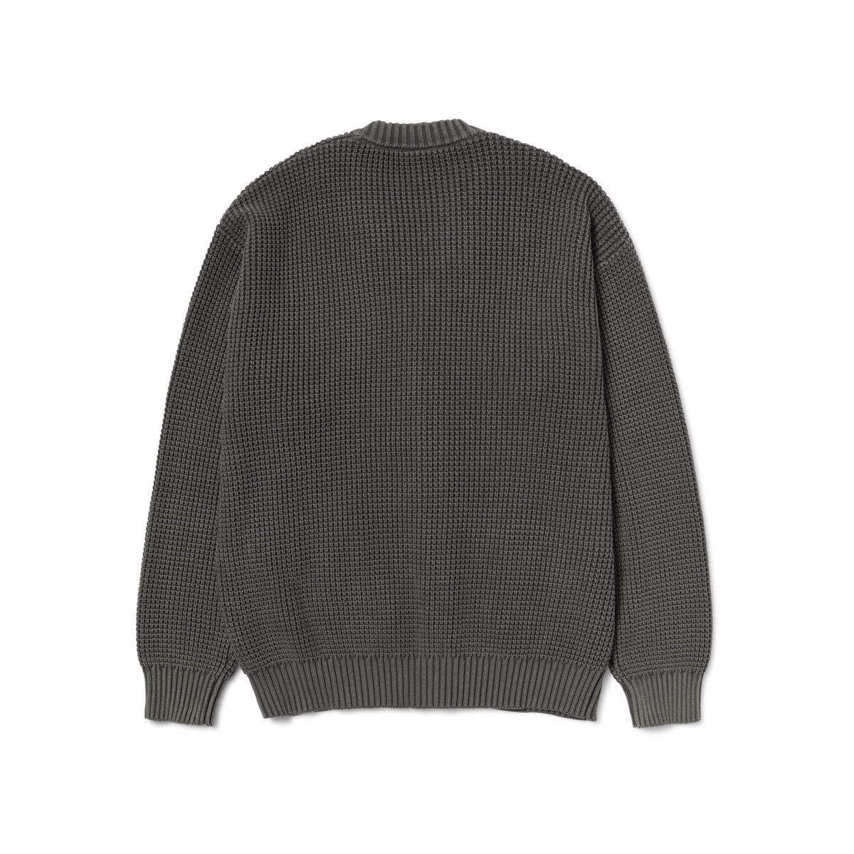 HUF COOLIDGE WAFFLE CARDIGAN-BLACK
