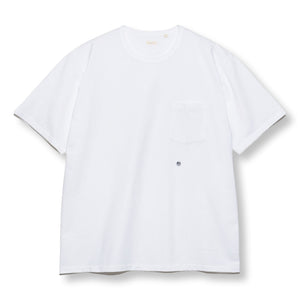 Nanamica COOLMAX JERSEY POCKET TEE-WHITE