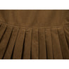 NEUTRAL SOCIETY CORDUROY MIDI SKIRT-BROWN