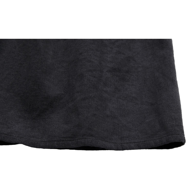 NEUTRAL SOCIETY CORDUROY MIDI SKIRT-DARK GREY