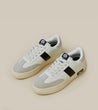 ARTICLE NO. COURT SNEAKER LOW-TOP GERMAN TRAINERS-WHITE/BLACK