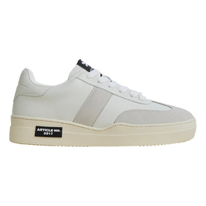 ARTICLE NO. COURT SNEAKER LOW-TOP GERMAN TRAINERS-WHITE/GREY