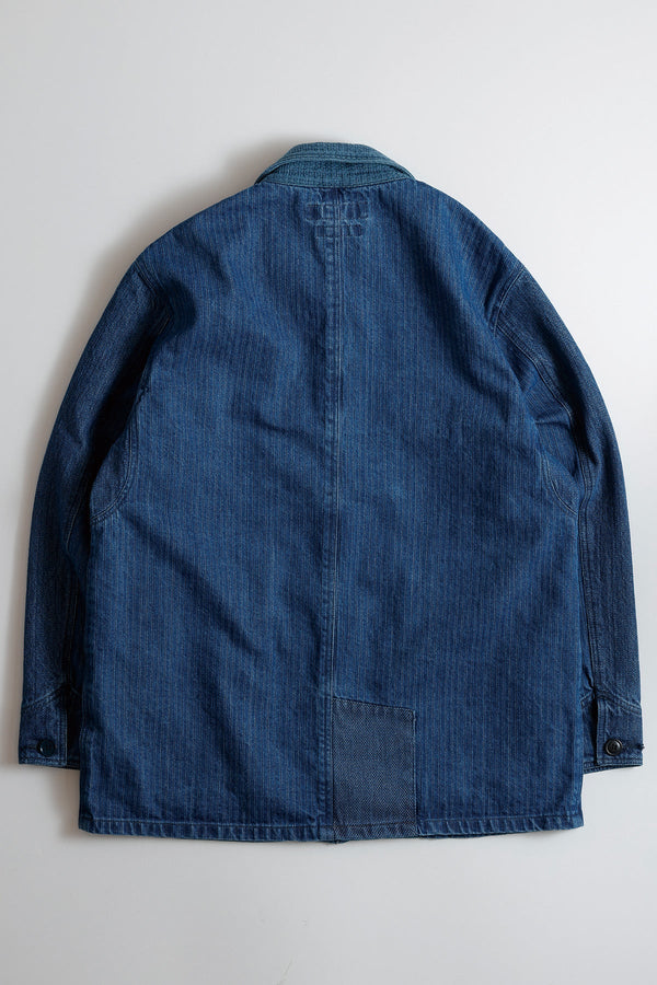 FUNDAMENTAL COVERALL JACKET 3YR WASH-INDIGO