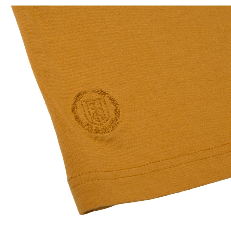 HONOR THE GIFT CREST BOX TEE-MUSTARD