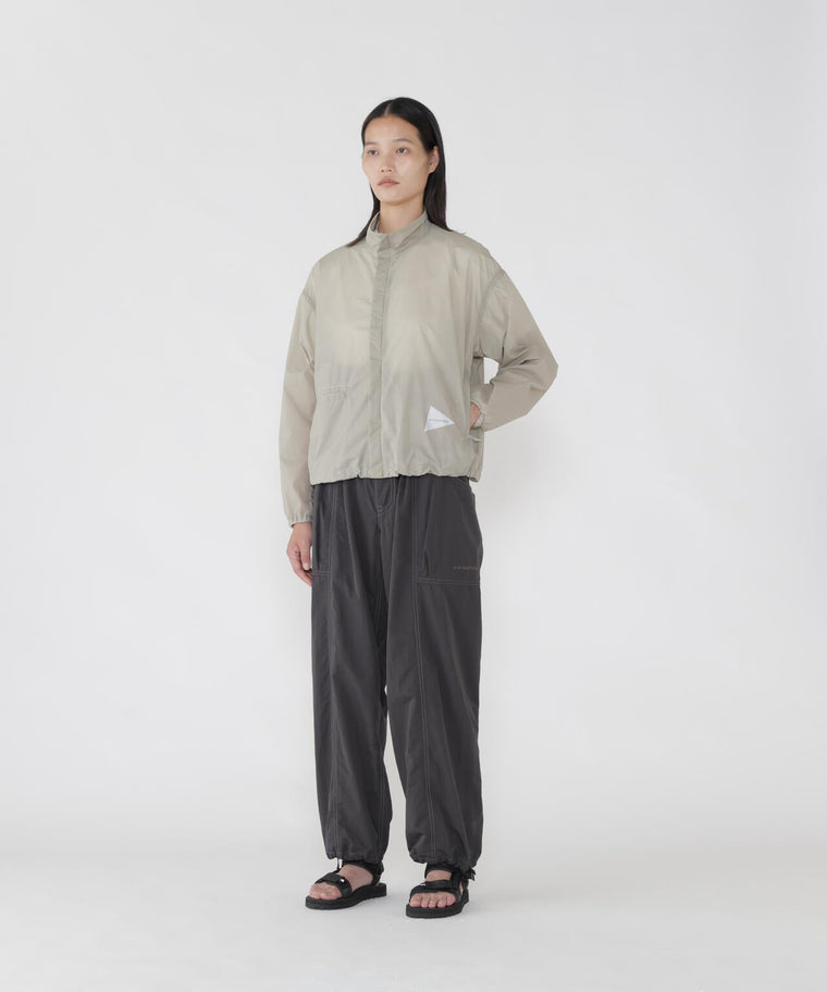 AND WANDER CRINKLED NYLON PANTS-CHARCOAL