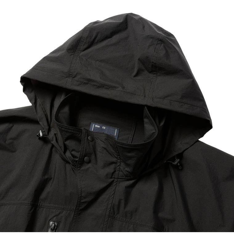 MEANSWHILE CRISP NYLON WIND JACKET-BLACK