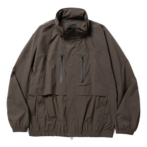 MEANSWHILE CRISP NYLON WIND JACKET-CHARCOAL