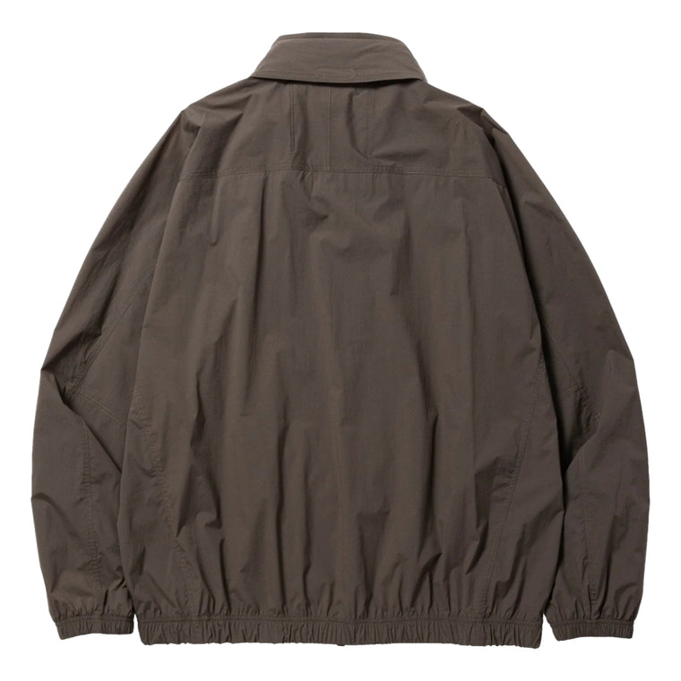 MEANSWHILE CRISP NYLON WIND JACKET-CHARCOAL