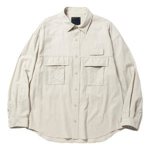 MEANSWHILE CRISP TUSSAH LUGGAGE SHIRT-OFF WHITE