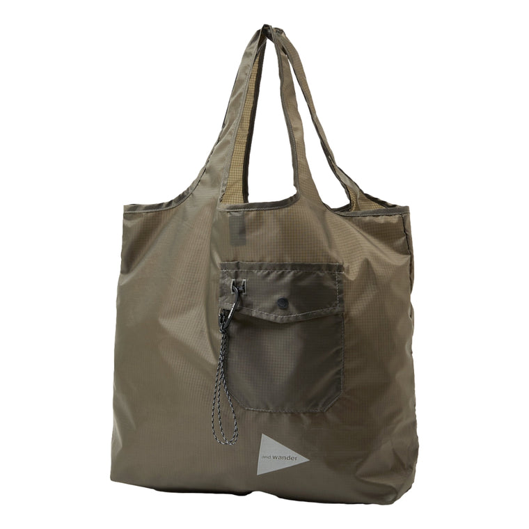 AND WANDER CRISPY RIP GROCERY POCKET BAG-KHAKI