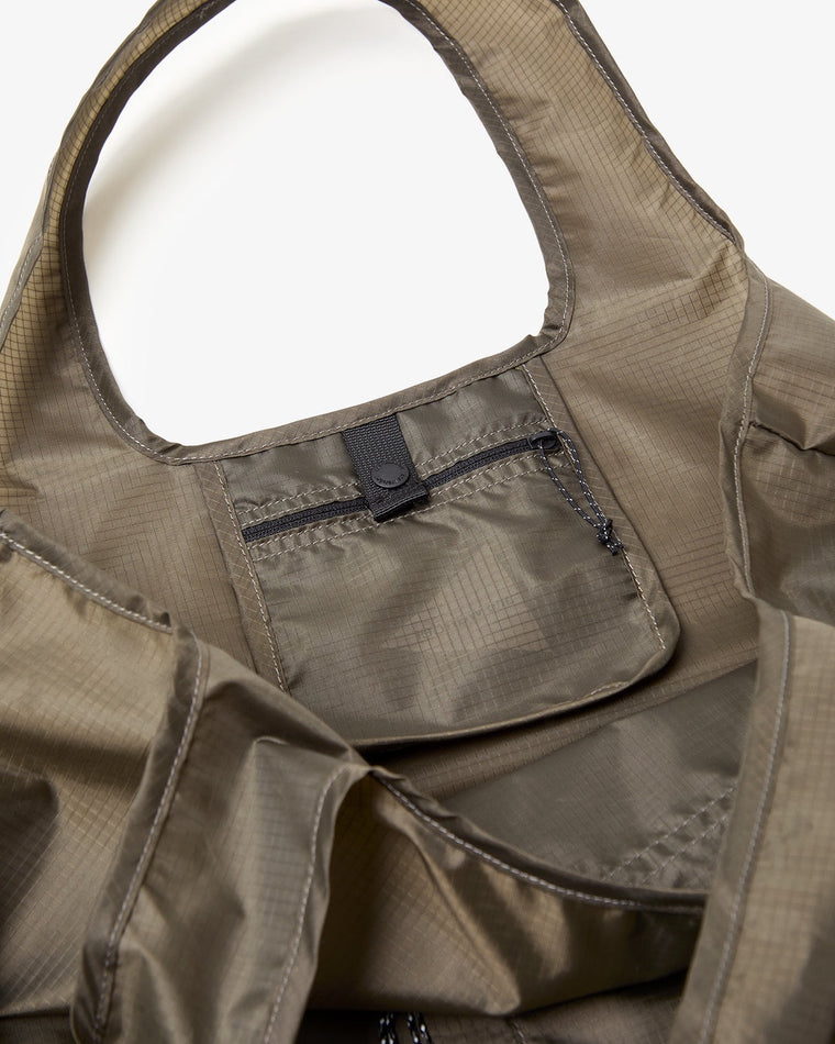 AND WANDER CRISPY RIP GROCERY POCKET BAG-KHAKI