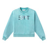 ESPRIT CROPPED ESPRIT LOGO SWEATER-GREEN