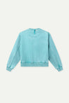 ESPRIT CROPPED ESPRIT LOGO SWEATER-GREEN