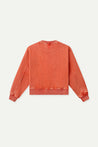 ESPRIT CROPPED ESPRIT LOGO SWEATER-ORANGE