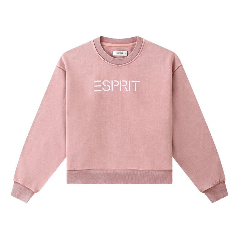 ESPRIT CROPPED TONAL SWEATER-PINK